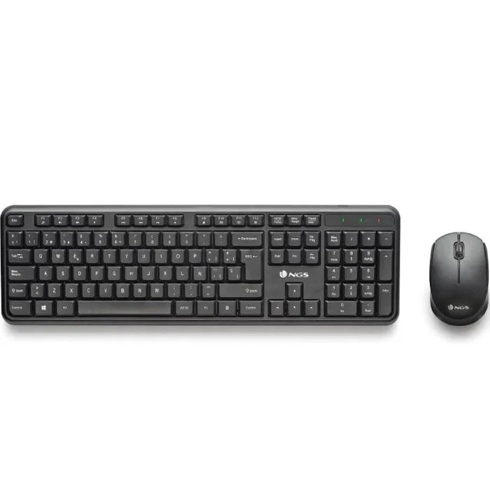 NGS Harmony Kit Teclado y Ratón Inalámbrico Español Negro NGS Harmony Kit Teclado y Ratón Inalámbrico Español Negro